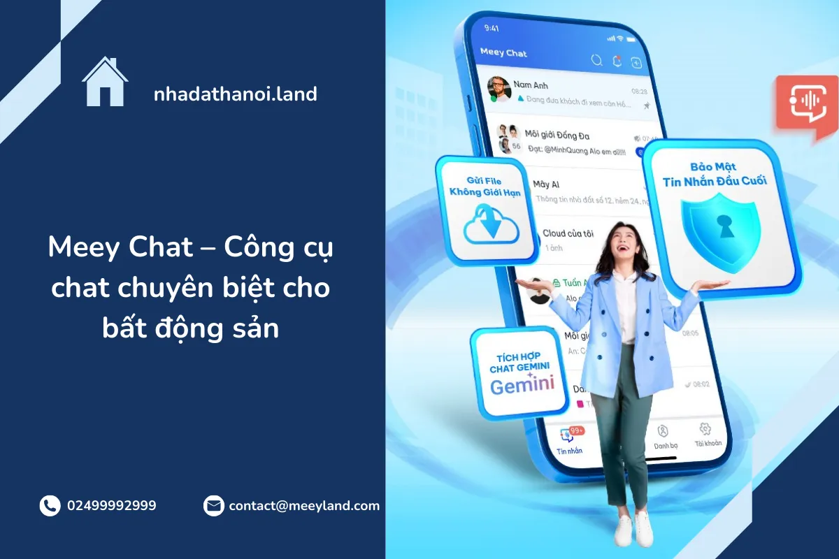 Meey Chat – Công cụ chat chuyên biệt cho bất động sản