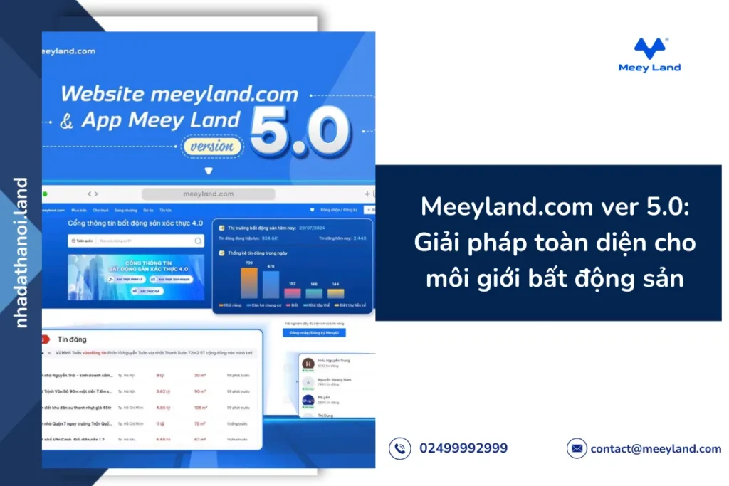 Meeyland.com ver 5.0_ Giải pháp toàn diện cho môi giới bất động sản