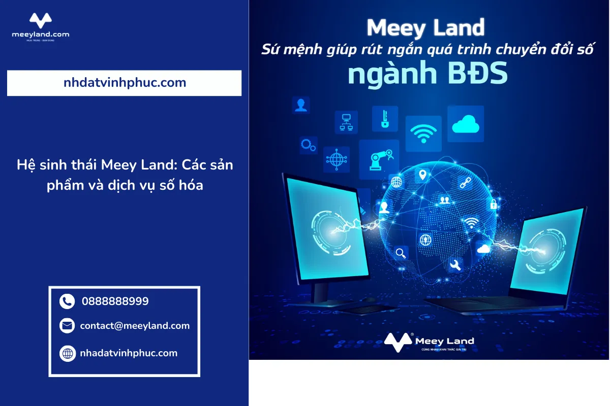 Hệ sinh thái Meey Land: Các sản phẩm và dịch vụ số hóa