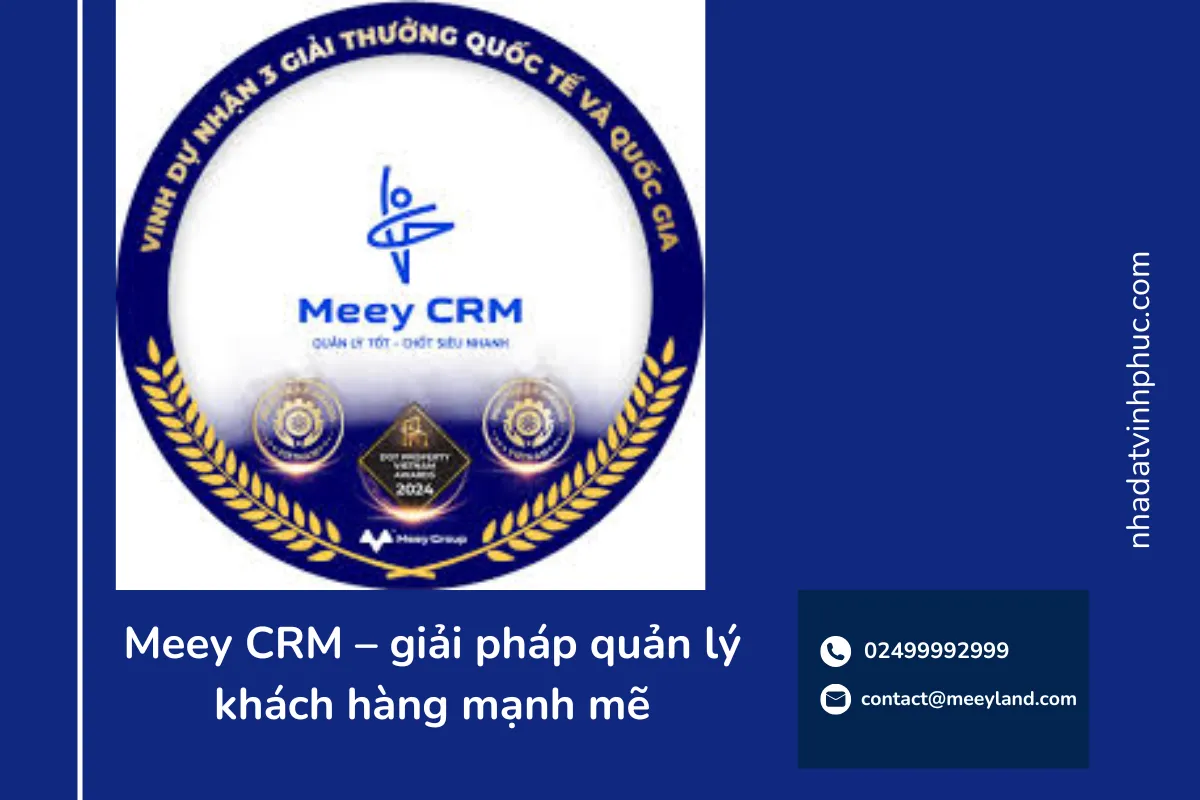 Meey CRM – giải pháp quản lý khách hàng mạnh mẽ