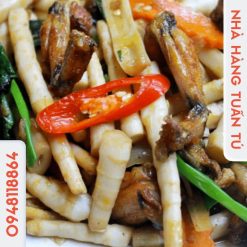 Ếch xào măng trúc