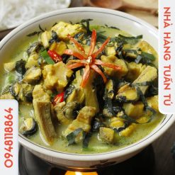 Ốc om chuối đậu