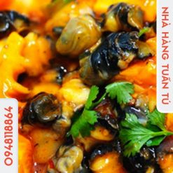 Ốc xào chuối đậu