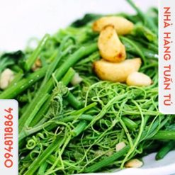 Ngọn su su xào tỏi