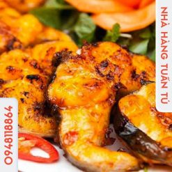 Cá tầm chiên giềng (nướng than hoa)