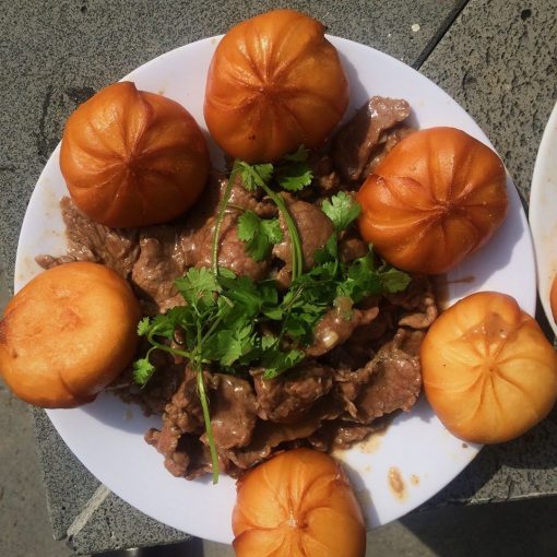 Bò bít tết & Bò sốt tiêu đen bánh bao đầm Vân Long Ninh Bình
