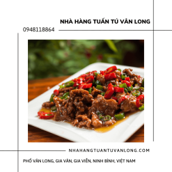 Cách làm bò sốt tiêu đen bánh bao Vân Long Ninh Bình