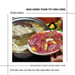 Cách nấu lẩu bê đầm Vân Long Ninh Bình