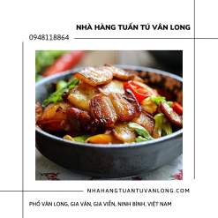 Thịt ba chỉ rang cháy cạnh đầm Vân Long Ninh Bình