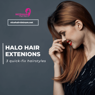 Halo hair extensions: 3 quick-fix hairstyles