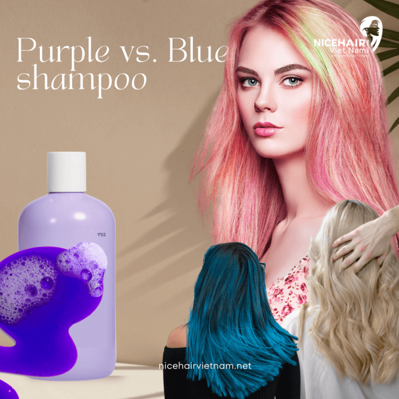 Purple vs. Blue shampoo: choose the right shampoo for hair color