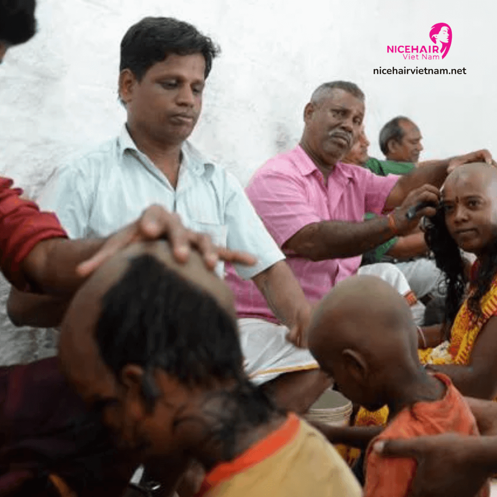 Temple hair in India