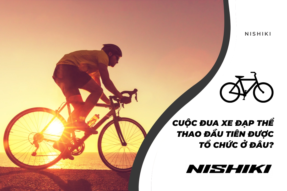 Cuộc đua xe đạp thể thao đầu tiên được tổ chức ở đâu?