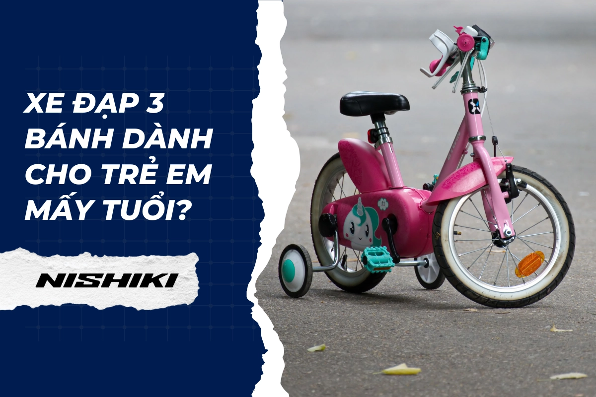 Xe đạp 3 bánh dành cho trẻ em mấy tuổi?
