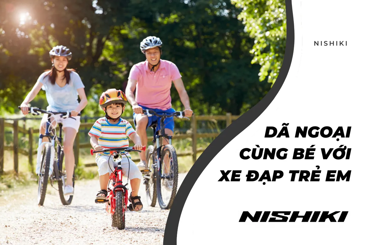 Dã ngoại cùng bé với xe đạp trẻ em