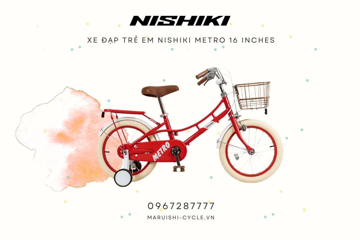 Top 5 xe đạp trẻ em cao cấp đang mua nhất mùa hè 2024 Xe đạp trẻ em Nhật Bản Nishiki Metro 16 inches