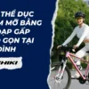 Tập thể dục giảm mỡ bằng xe đạp gấp nhỏ gọn tại Ba Đình