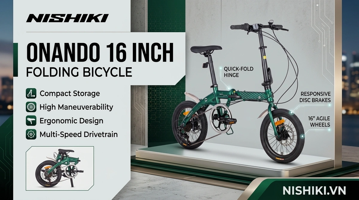 Xe Đạp Gấp Onando 16 Inch Xe Đạp Gấp Onando 16 Inch