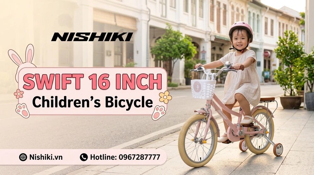 Xe Đạp Trẻ Em Nhật Bản SWIFT 16 Inch: Món Quà Tuổi Thơ Hoàn Hảo Cho Bé Gái