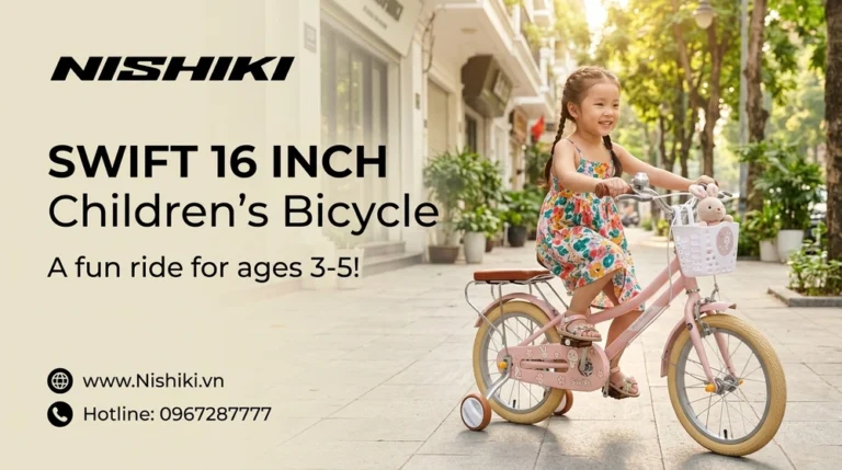 Xe Đạp Trẻ Em Nhật Bản SWIFT 16 Inch: Món Quà Tuổi Thơ Hoàn Hảo Cho Bé Gái