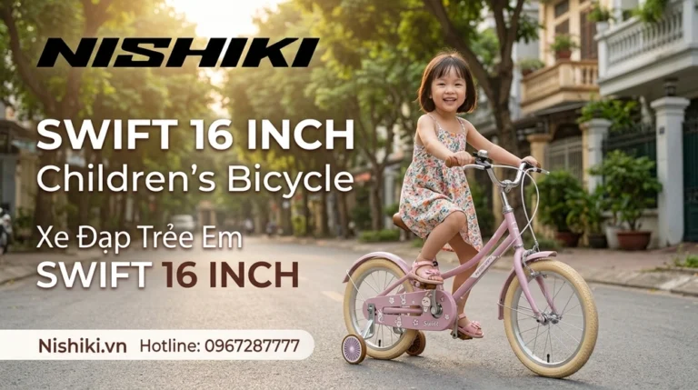 Xe Đạp Trẻ Em Nhật Bản SWIFT 16 Inch: Món Quà Tuổi Thơ Hoàn Hảo Cho Bé Gái