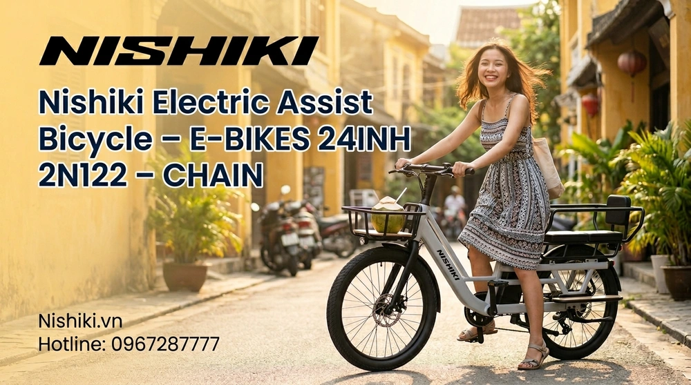 Xe đạp trợ lực điện Nishiki E-BIKES 24INH 2N122 – Chain
