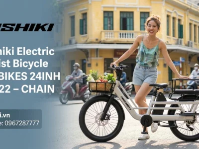 Giải Pháp Đưa Đón Con Đi Học An Toàn Và Đi Làm Thảnh Thơi Cùng Xe Đạp Trợ Lực Điện Nishiki E-BIKES 24INH 2N122 – Chain