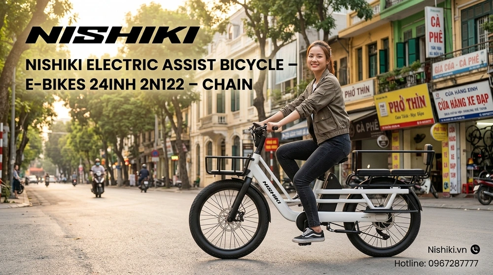 Đánh Giá Toàn Diện Xe Đạp Trợ Lực Điện Nishiki E-BIKES 24INH 2N122 – CHAIN: Định Nghĩa Lại Chuẩn Mực Di Chuyển Đô Thị