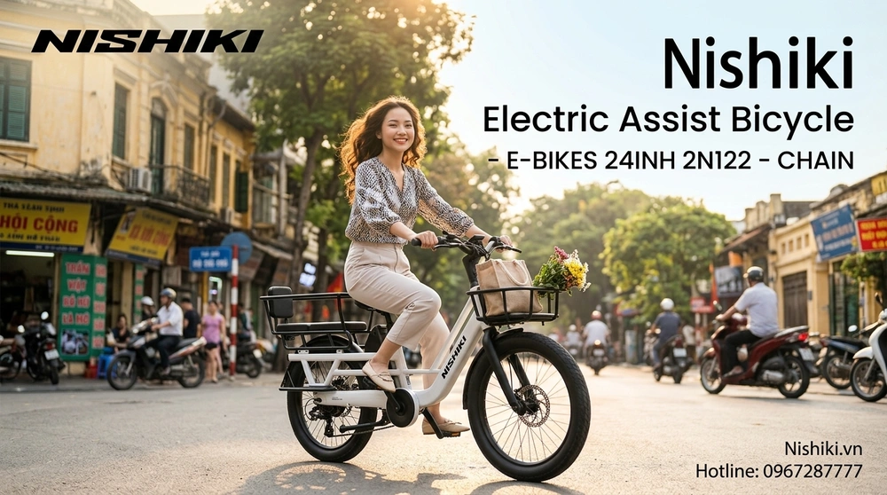Đánh Giá Toàn Diện Xe Đạp Trợ Lực Điện Nishiki E-BIKES 24INH 2N122 – CHAIN: Định Nghĩa Lại Chuẩn Mực Di Chuyển Đô Thị