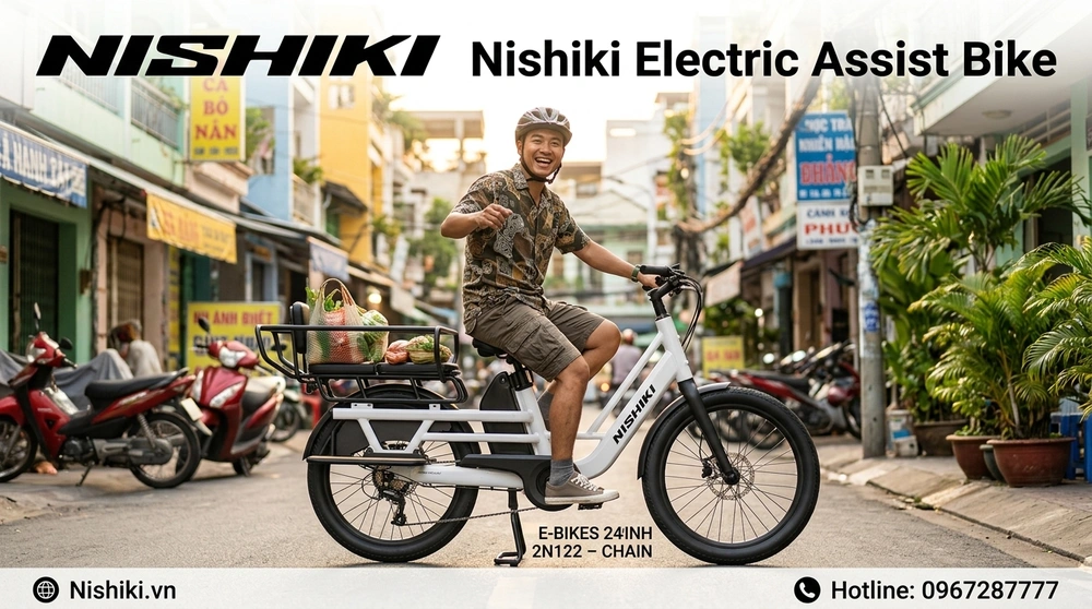Đánh Giá Toàn Diện Xe Đạp Trợ Lực Điện Nishiki E-BIKES 24INH 2N122 – CHAIN: Định Nghĩa Lại Chuẩn Mực Di Chuyển Đô Thị