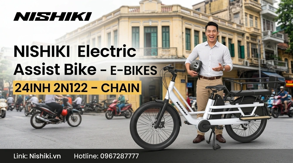 Xe đạp trợ lực điện Nishiki E-BIKES 24INH 2N122 – Chain