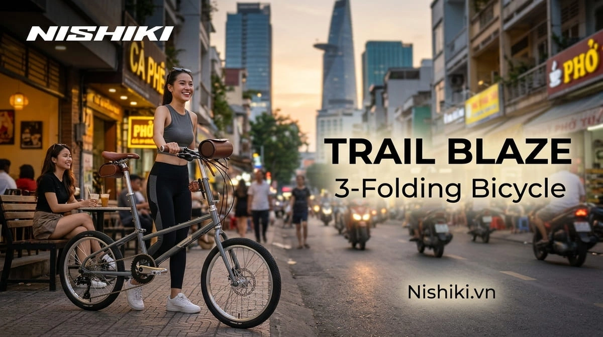 Xe Đạp Gấp Nhật Bản Nishiki 3 Trail Blaze