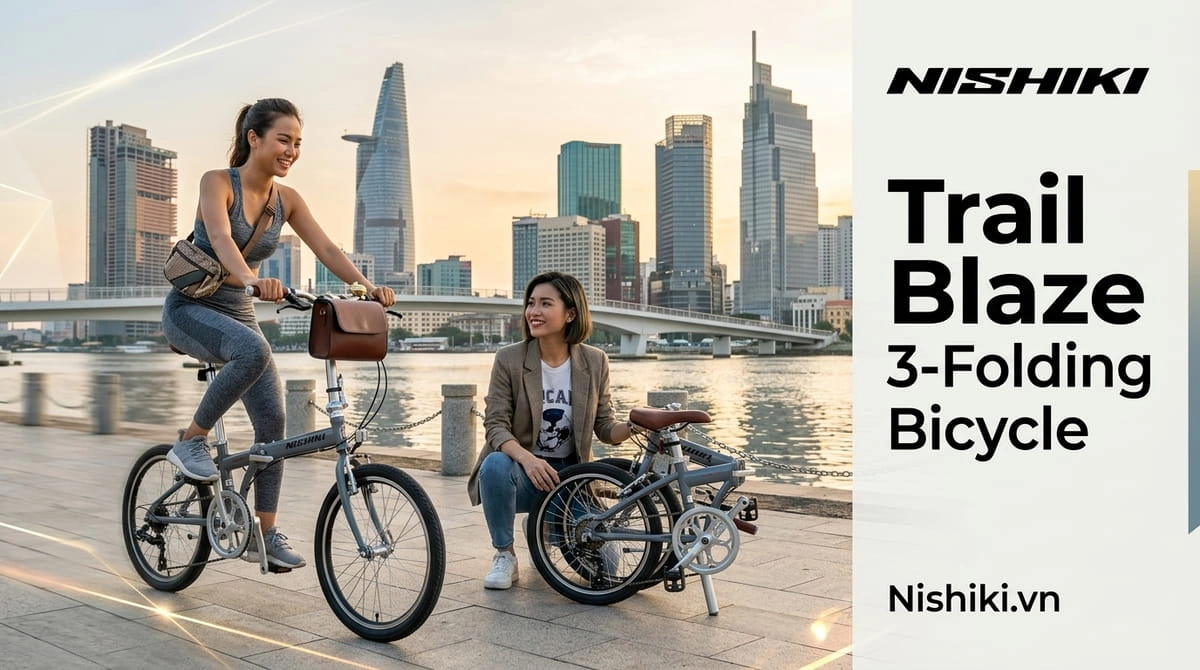Xe Đạp Gấp Nhật Bản Nishiki 3 Trail Blaze