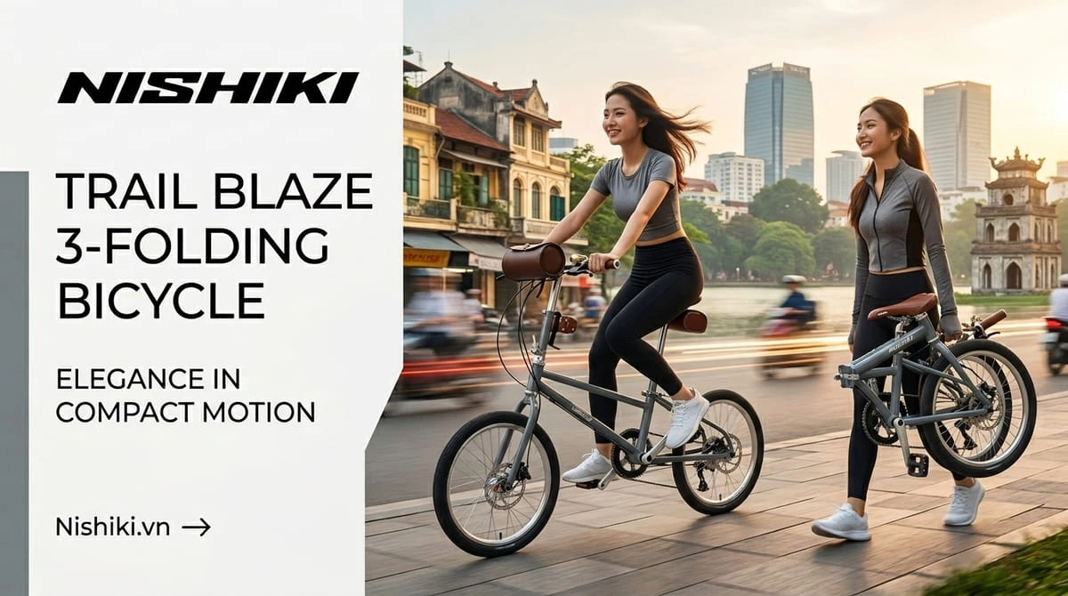 Xe Đạp Gấp Nhật Bản Nishiki 3 Trail Blaze