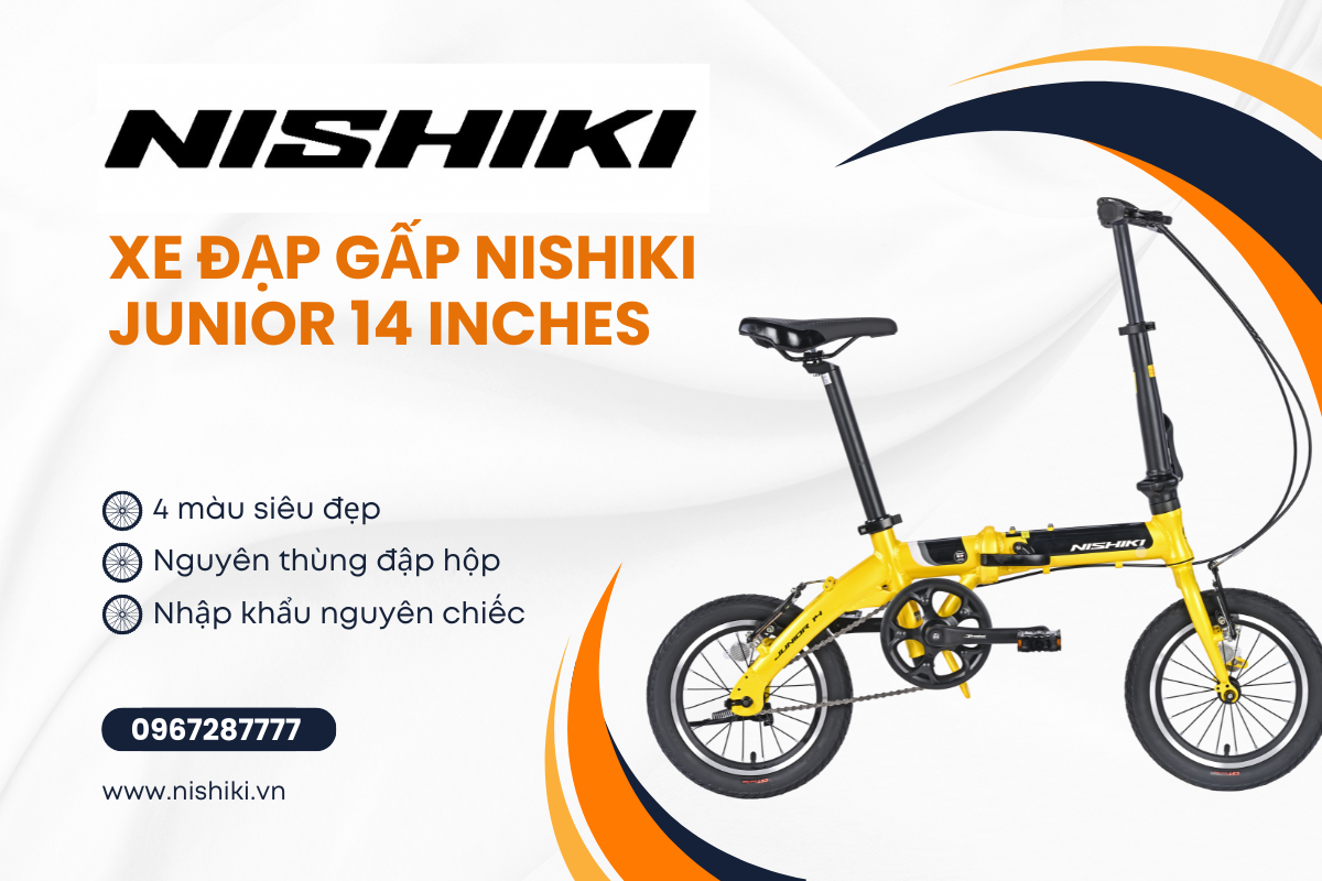 Giới thiệu về mẫu xe đạp gấp mới nhất 2026 của Nishiki: Xe đạp gấp Nishiki Junior 14 Inches