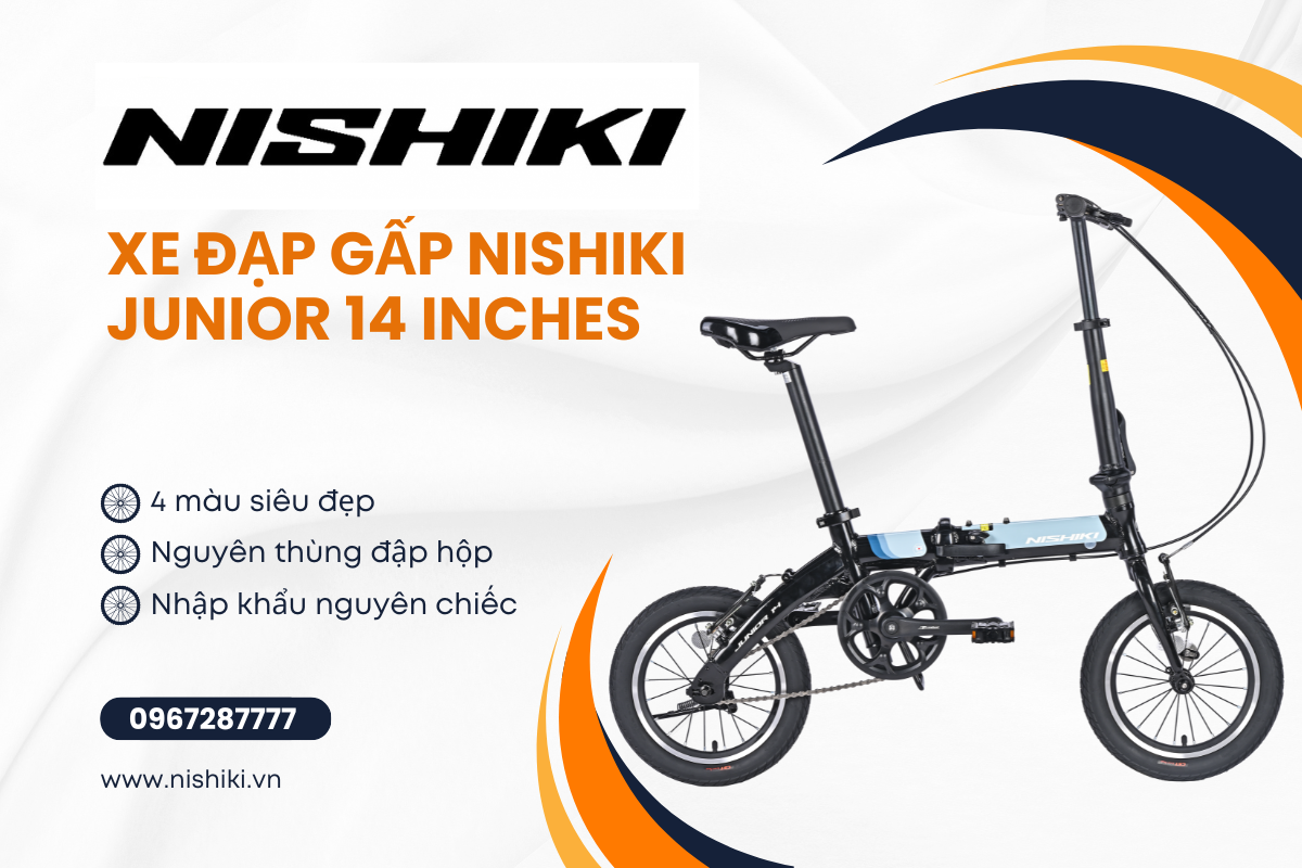 Giới thiệu về mẫu xe đạp gấp mới nhất 2026 của Nishiki: Xe đạp gấp Nishiki Junior 14 Inches