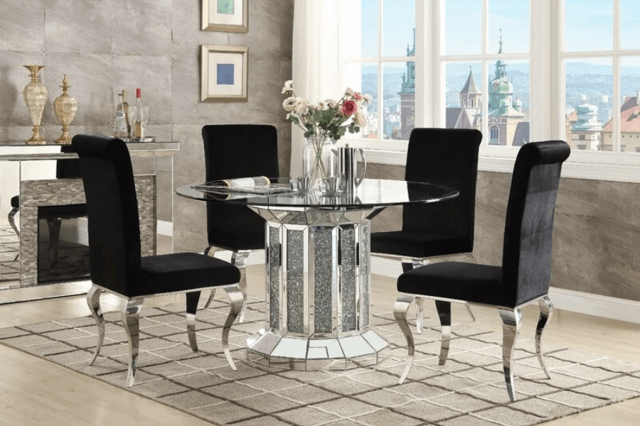 Bàn ghế ăn Crystal