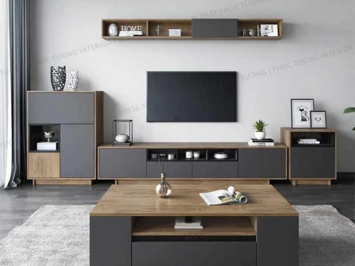 Đơn vị chuyên thi công - Thiết kế nội thất phòng khách uy tín, chất lượng