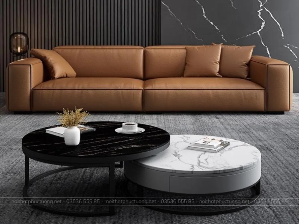 Mẫu thiết kế phòng khách truyền thống với bộ sofa