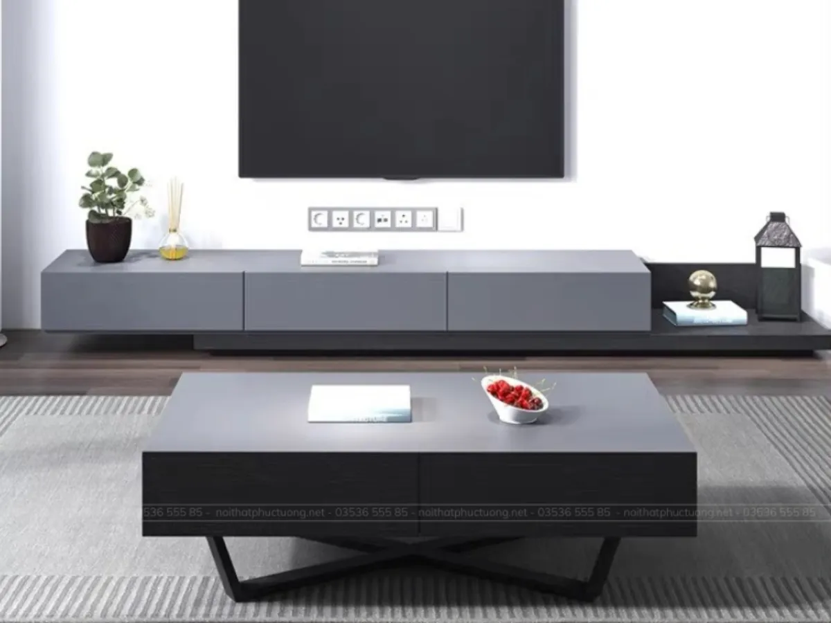 Những mẫu kệ tivi hiện đại đẹp - Chọn chất liệu và màu sắc phù hợp