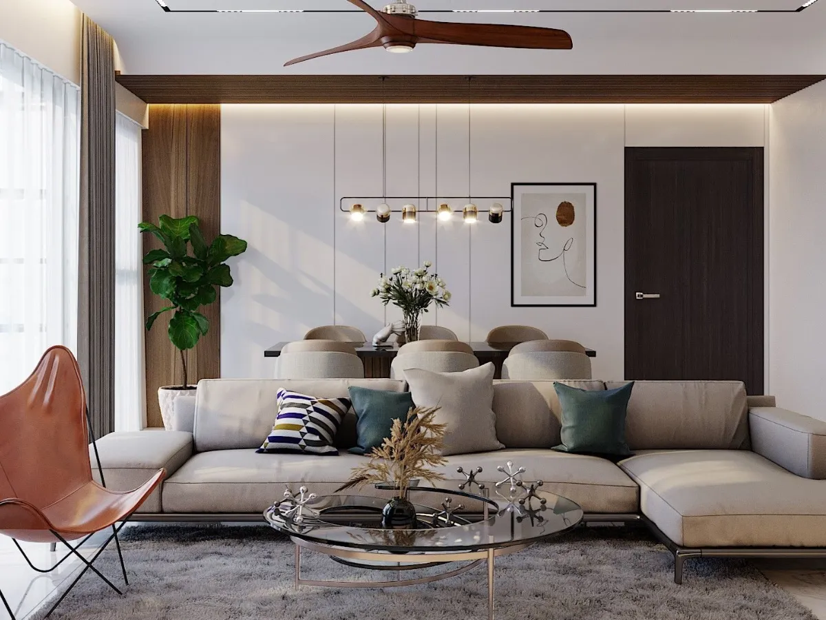 Trang trí phòng khách nhà cấp 4 đơn giản đẹp và tối đa công năng