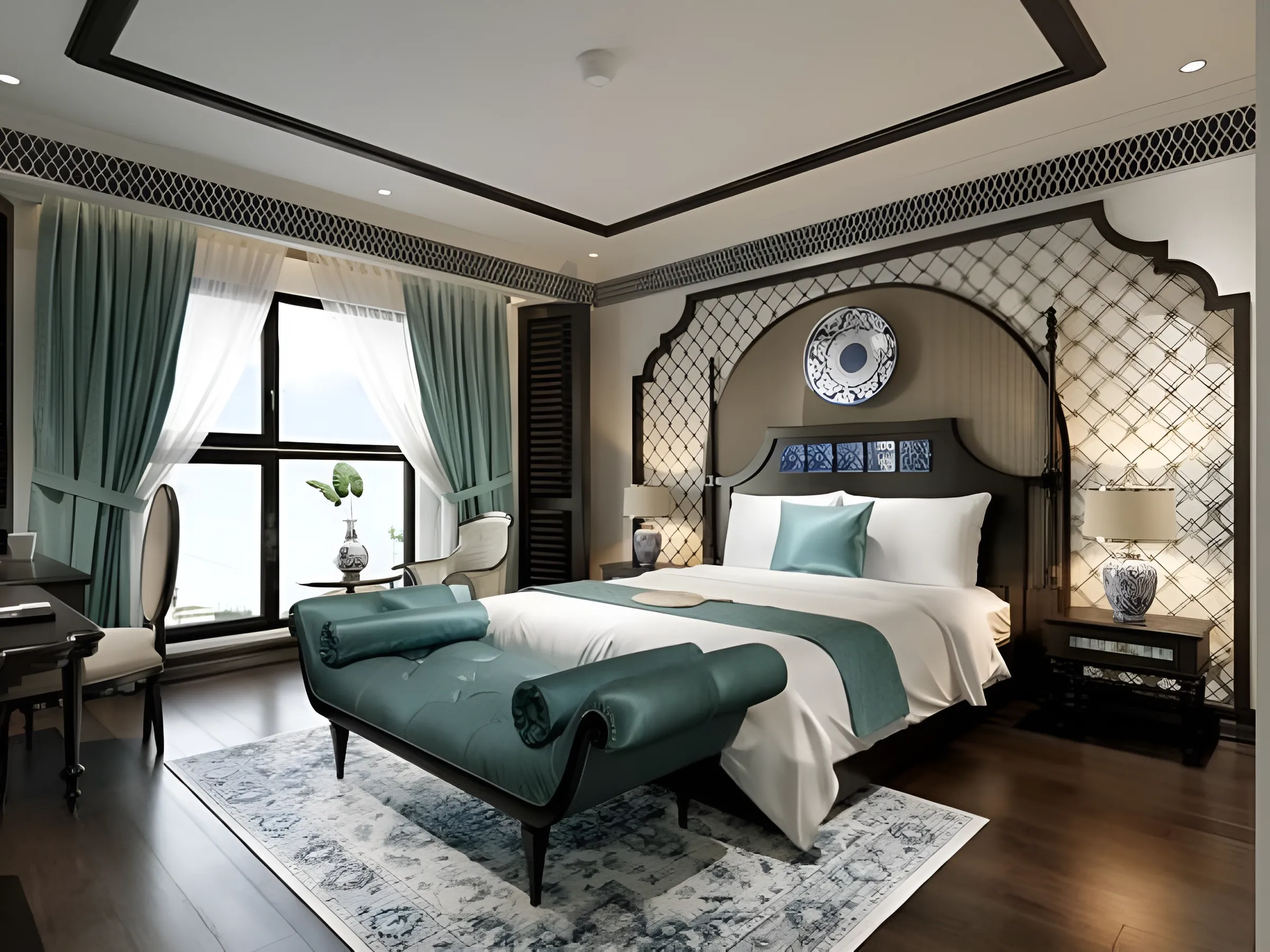 Gợi ý các mẫu phòng ngủ Indochine đẹp năm 2024