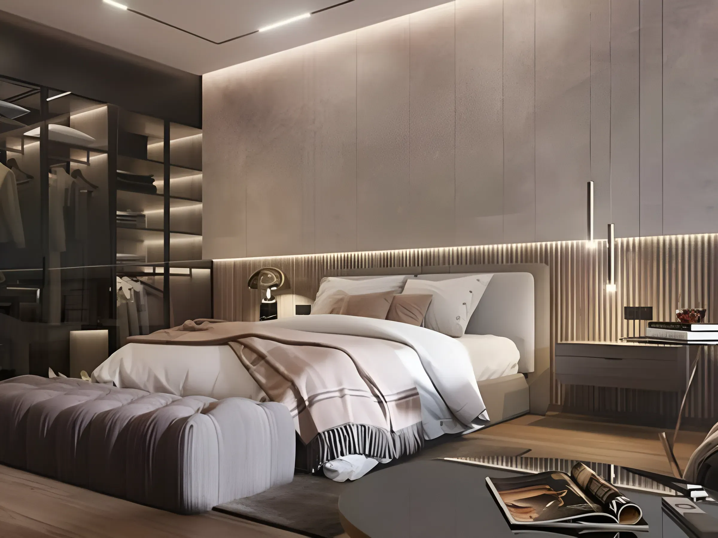 Vật dụng khác – “điểm nhấn” cho căn phòng ngủ