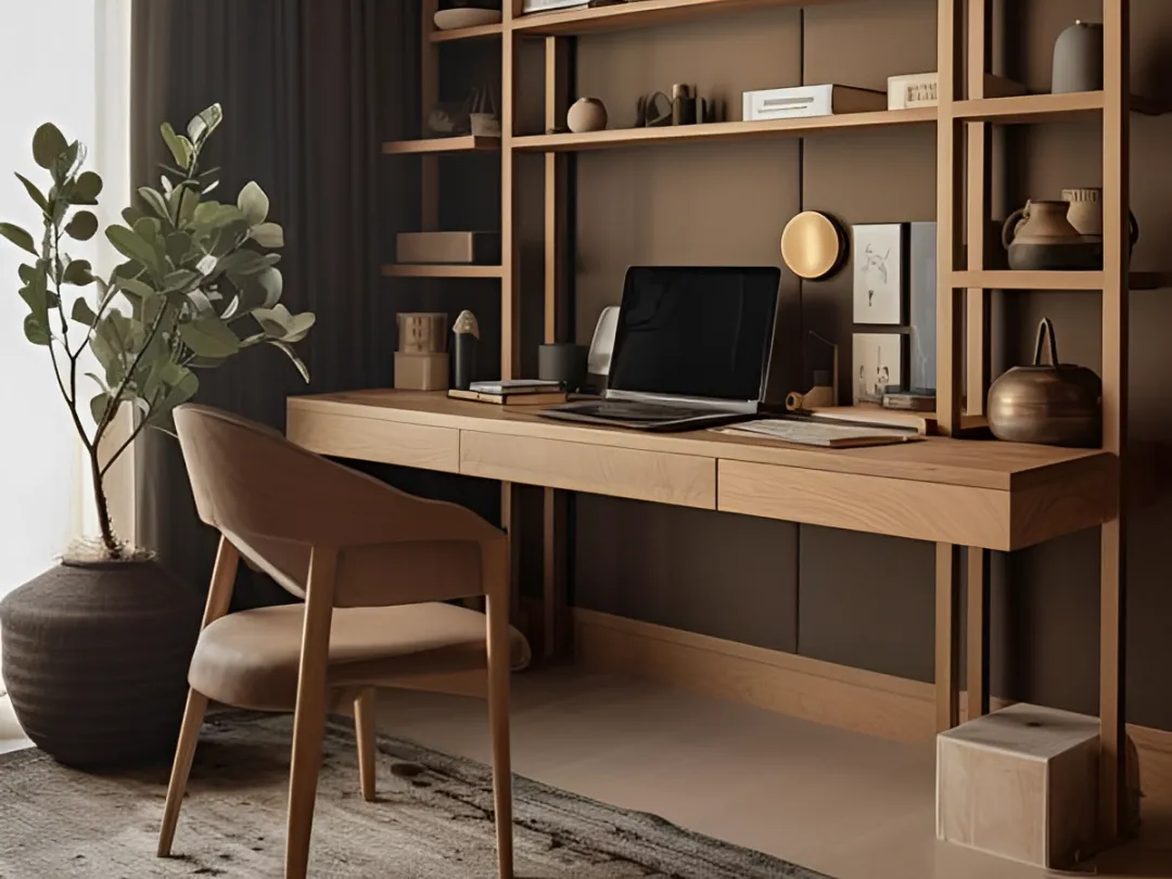 Phòng đọc sách hiện đại kết hợp làm việc