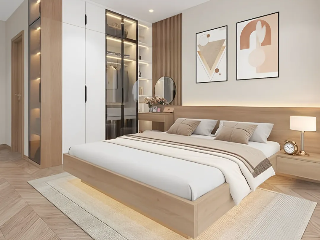 Thiết kế nội thất phòng ngủ nhựa - Tính linh hoạt cao