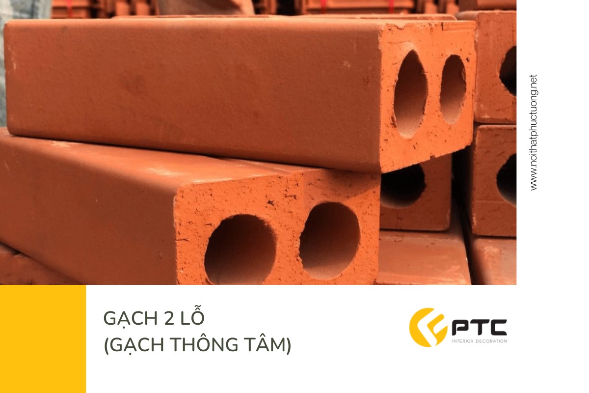 Gạch 2 lỗ (gạch thông tâm) – Giải pháp kinh tế cho tường ngăn