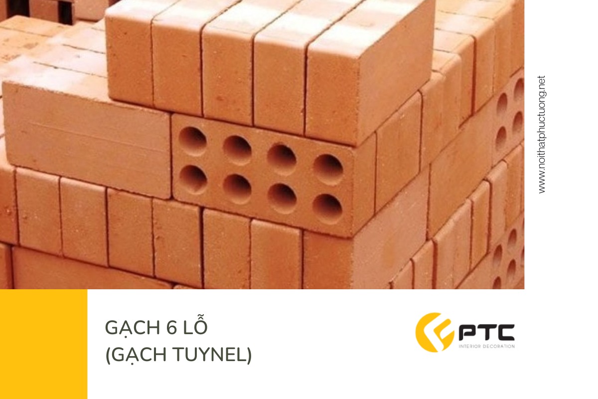 Gạch 6 lỗ (gạch Tuynel) – Lựa chọn cho tường nhà cao tầng