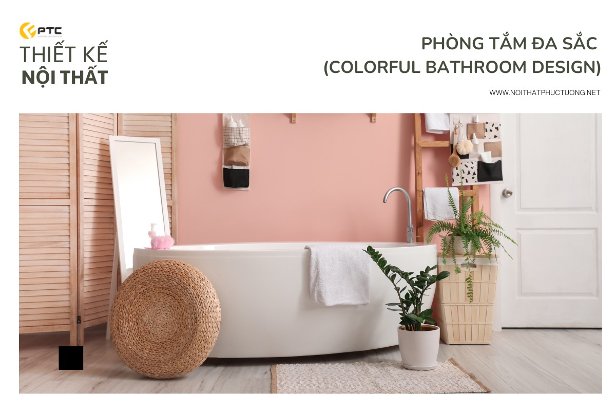 Phòng tắm đa sắc (Colorful Bathroom Design)