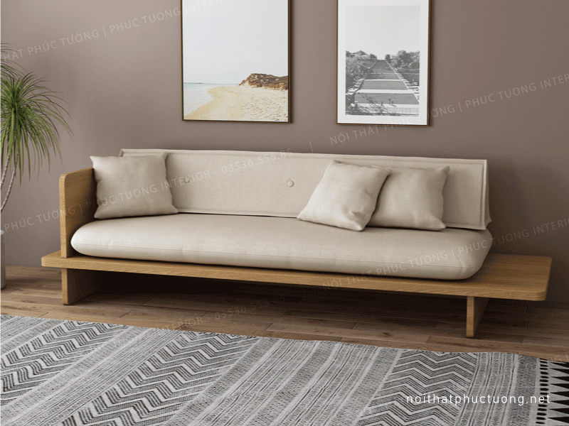 GHẾ SOFA GỖ KẾT HỢP ĐỆM (SFG-M02)