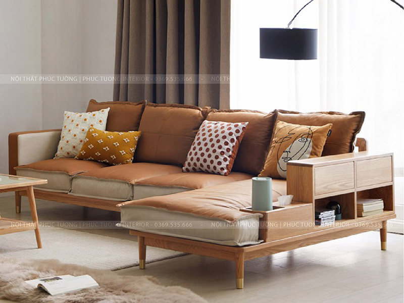 GHẾ SOFA GỖ KẾT HỢP ĐỆM (SFG-06)